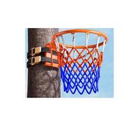 Canestro da basket da parete resistente, portatile, per interni ed esterni, senza trapano, bordo in acciaio, set regolabile per bambini e adulti