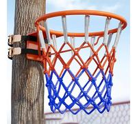 Canestro da basket da parete - Set di porta portatile da esterno per bambini e adulti, include 2 cinghie per esercitarsi nel tiro