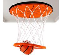 Canestro da basket da soffitto | Mini porta da basket sportiva per soffitto, altezza regolabile da appendere, giocattolo per interni, camera da , feste, scuola, dormitorio, camera dei bambini