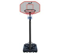 Canestro da Basket Esterno Altezza Allungabile 200-305 cm Nero