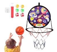 Canestro da basket - Gioco di sport all'aria aperta per bambini, giocattolo interattivo per genitori e figli | Set combinato di canestro da basket e freccette con divertenti funzioni di gioco come reg