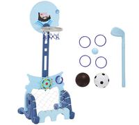 Canestro da basket Homcom con supporto per porta e gioco da golf +3 anni