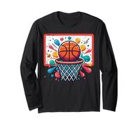 Canestro da Basket Paint Splash Baller Player Ragazzi Bambini Uomini Maglia a Manica