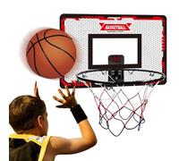 Canestro da basket per bambini, Canestro da basket per porta - da per bambini con tabellone segnapunti elettronico | Decorazioni per la camera dei ragazzi alimentate a batteria, giocat