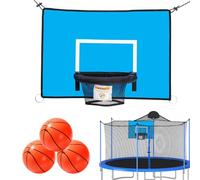 Canestro Da Basket Per Bambini Per Trampolino - Canestro con Palle per Trampolino - Attrezzatura da Giardino per Famiglie Attività Ricreative