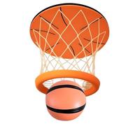 Canestro da Basket per Camera, Gioco per Feste Sportive con Rete e Palla - Canestro da Basket Pieghevole da Soffitto, per Ragazzi Ragazze Adolescenti Adulti Famiglie Casa Camera da Soggiorno Asi