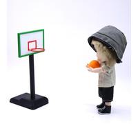 Canestro da basket per casa delle bambole con palla 1/12 Mini ornamento per