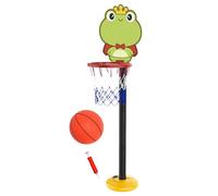Canestro da basket per esterni, supporto per canestro da basket per bambini, giocattolo regolabile in altezza, giocattolo per l'educazione precoce per giocare al chiuso e all'aperto