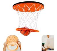 Canestro da basket per interni sospesi, mini canestri da basket per interni portatili Swish a soffitto, divertente montaggio a parete per camera da letto sportiva e all'aperto, gioco di (1set)
