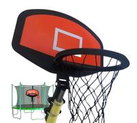 Canestro Da Basket Per Trampolino - Acciaio PPplastica 11 Pollici | Supporto Per Cerchio Per Interni Ed Esterni | Attacco Per Di Tabellone Adatto Per Pali Dritti E . I Bambini Giocano Nel