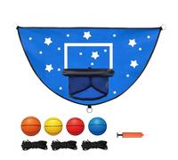 Canestro da Basket per Trampolino - Set per Schiacciate Bambini - Set per Trampolino con Canestro da Schiacciata,per Uso in Cortile, Giardino, , Giochi all'Aperto, Festa,