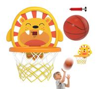 Canestro da basket per vasca da bagno, giocattolo con ventose, divertente | Giocattolo da basket per vasca da bagno, cerchio a ventosa con palline, gioco perfetto per la doccia per bambini