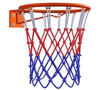 Canestro da basket portatile per esterni, resistente e solido bordo in acciaio con rivestimento antiruggine, ideale per divertimento in famiglia e allenamento sportivo
