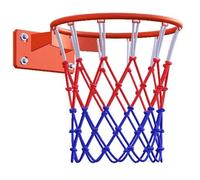 Canestro da basket portatile per esterni, resistente e solido bordo in acciaio con rivestimento antiruggine, ideale per divertimento in famiglia e allenamento sportivo