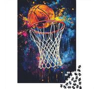 Canestro da Basket Puzzle 1000 Pezzi Puzzle per Adulti Slam Dunk Gioco di Puzzle 1000 Pezzi Relax Famiglia Regalo 52x38cm/1000pcs