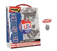 Canestro da Basket Regolamentare 46 cm Pallone Rete Set Pallacanestro Bambini