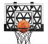 Canestro da basket sopra la porta per interni con pannello posteriore morbido per attenuare il rumore, 1 palla in schiuma silenziosa, cerchio da basket silenzioso di alta qualità, mini cerchi per