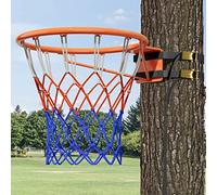 Canestro da Pallacanestro Canestro da Basket Ø 18" Montato Sull'albero, Cerchio da Basket per Uso Esterno, Cerchio E Rete da Basket per Impieghi Gravosi, Porta da Basket Sospesa per Tutte Le Condizion
