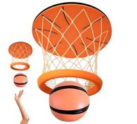 Canestro Per Basket Da Camera,Gioco Sportivo Per Feste Con Rete E Palla | Canestro Da Basket Pieghevole Per Bambini | Per Bambini, Ragazzi, Ragazze, Adulti, Famiglie, Casa, Soggiorno