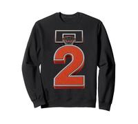 Canestro per Il Secondo Compleanno del Giocatore di Basket Numero 2 Felpa