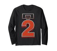 Canestro per Il Secondo Compleanno del Giocatore di Basket Numero 2 Maglia a Manica
