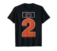 Canestro per Il Secondo Compleanno del Giocatore di Basket Numero 2 Maglietta