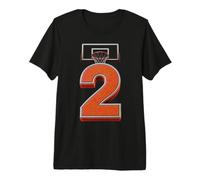 Canestro per Il Secondo Compleanno del Giocatore di Basket Numero 2 Maglietta Premium