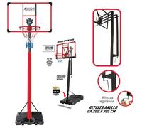 Canestro Piantana REGOLAMENTARE 3,05 Basket Tabellone Policarbonato Trasparente