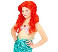 W WIDMANN MILANO Party Fashion - parrucca da sirena per bambini, capelli lunghi, parrucca di capelli sintetici, mondo sottomarino