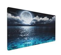 CANFLASHION Tappetino per mouse da gioco, grande tappetino per mouse per scrivania, base in gomma antiscivolo, tappetino per mouse esteso XXL, tappetino per tastiera per computer con bordi cuciti