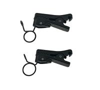 Canfon Fermacravatta per microfono lavalier in plastica ABS per tutti i tipi di microfono omnidirezionale a condensatore per Sony UWP, Saramonic, Sennheiser, Boya, Shure Lavalier Microfono da bavero, confezione da 2 (7,5 mm)