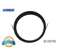 CANFOR 155/30 Molla Sonda Passacavi in nylon-acciaio ø 6mm NERO 30 METRI
