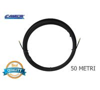 CANFOR 155L/60 Molla Sonda Passacavi in nylon-acciaio ø 6mm NERO 60 METRI
