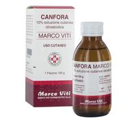 Canfora 10% Soluzione Cutanea Idroalcolica Rubefacente e Analgesico, 100g
