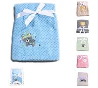 Cangaroo baby blanket Freya, misura 80 x 110 cm coccolone baby blanket in pile, colori:blu