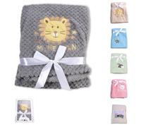 Cangaroo baby blanket Freya, misura 80 x 110 cm coccolone baby blanket in pile, colori:grigio