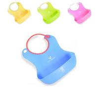 Cangaroo bavaglino Am-Am, silicone, borsa per gli avanzi, chiusura regolabile, colorazione:blu