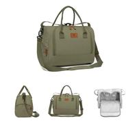 Cangaroo borsa per pannolini Jossie, fasciatoio, zip, tracolla regolabile, colorazione:verde scuro