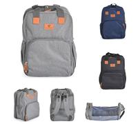 Cangaroo, borsa per passeggino Liana zaino 2 in 1 lettino con cerniera, colori:grigio