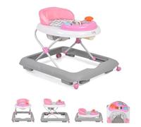 Cangaroo Cody 3951 - Guida per imparare a camminare per bambini con centro gioco a partire da 6 mesi, pieghevole, colore: Rosa