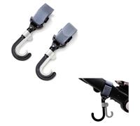 Cangaroo, gancio universale carrozzina Hookey 1606 autobloccante set di 2 fino, colorazione:nero