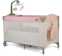 CANGAROO Lettino Culla Neonato da Campeggio, Viaggio, Portatile Pieghevole + Borsa e Fasciatoio colore Pink - Indiana