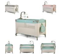 Cangaroo, lettino da viaggio Indiana Playpen due livelli materasso Cambio borsa, colori:ecologica