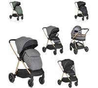 Cangaroo passeggino 2 in 1 Hydra Carrycot Sport Seduta Coprigambe Zanzariera, colorazione:grigio
