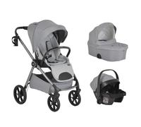 Cangaroo passeggino combinato Unique 3 in 1 Seggiolino auto Ammortizzatori Borsa, colorazione:grigio