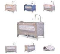 Cangaroo Travel Cot Once upon a time Playpen Due livelli materasso fasciatoio, colori:grigio