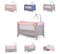 Cangaroo Travel Cot Once upon a time Playpen Due livelli materasso fasciatoio, colori:rosa