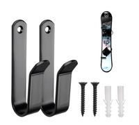 CANGCANG 2 Paia Porta Sci da Muro per Skateboard,Porta Snowboard Parete,Sci Ponte Portasci,nowboard Wall Mount, Gancio Riporre Le Tavole, Longboard, Wakeboard E Pattini Rotelle