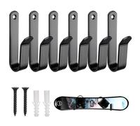 CANGCANG 6 Paia Porta Sci da Muro per Skateboard,Porta Snowboard Parete,Sci Ponte Portasci,nowboard Wall Mount, Gancio Riporre Le Tavole, Longboard, Wakeboard E Pattini Rotelle