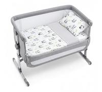 CangooCare® Set Lenzuola Next To Me 4 Pezzi Compatibili Chicco Next2Me Culle Cosleeping Fianco Letto 50x83 Cm 100% Cotone 1 Piumino 1 Lenzuolo Di Sotto 1 Lenzuolo Copripiumino Sacco 1 Federa Panda
